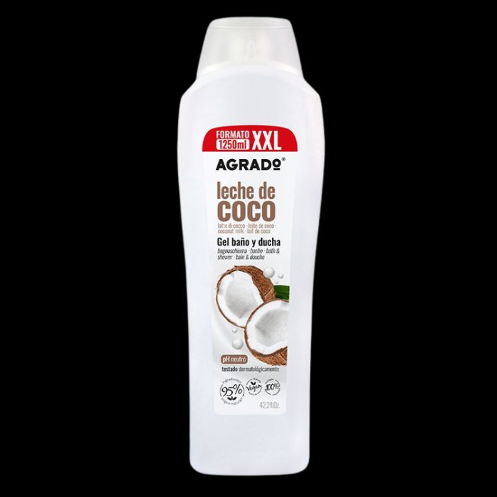 Gel de Baño y Ducha Xxl Leche de Coco 1250 ml - Agrado - 1