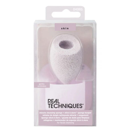 Esponja Miracle Cleansing Sponge + Stick - Store Sponge Keeper - Real Techniques - 1