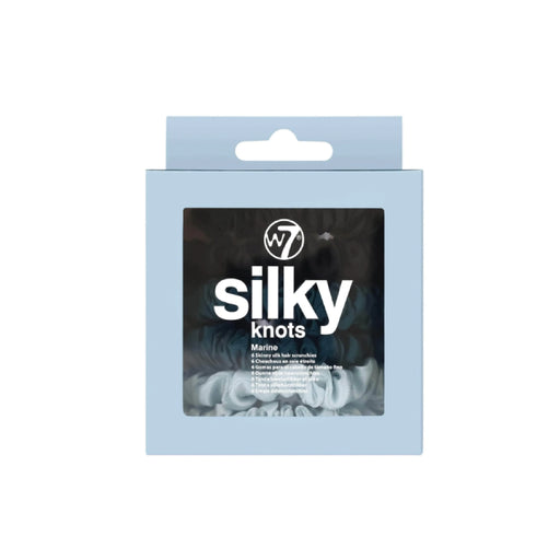 Silky Knots Set 6 Scrunchies Marine - W7 - 1