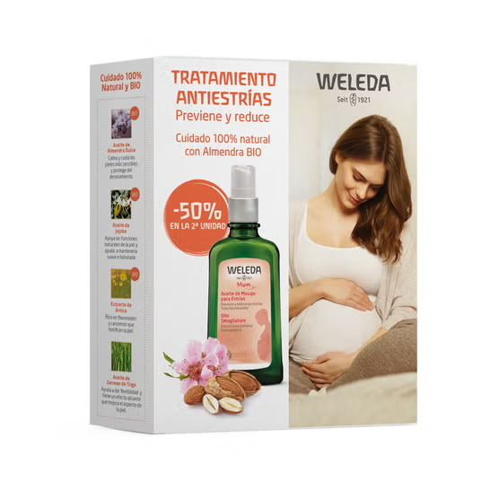 Aceite de Masaje Antiestrías - Weleda : 2x100ml - 1
