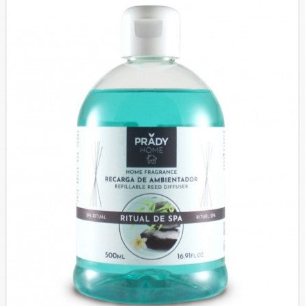Recambio Mikado 500 ml | Ambientador en Formato Ahorro para Difusores con Varillas - Prady : Ritual de Spa - 1