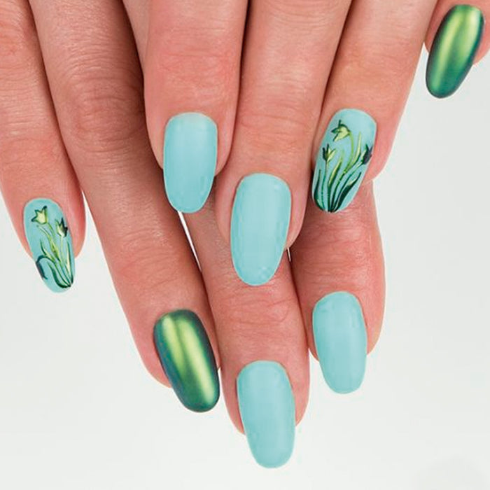 Polvo Flash Semiflash - Semilac : 03 - Chameleon Green Venom - 2