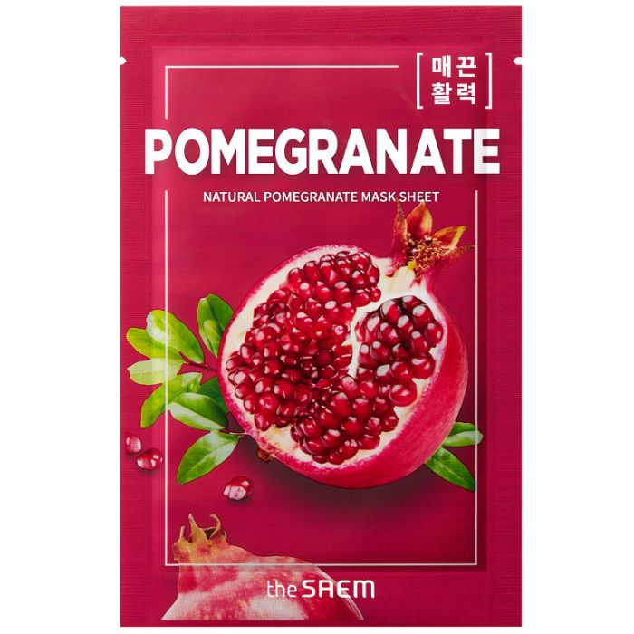 Mascarilla Granada - Natural Pomegranate Mask Sheet 21ml - The Saem - 1