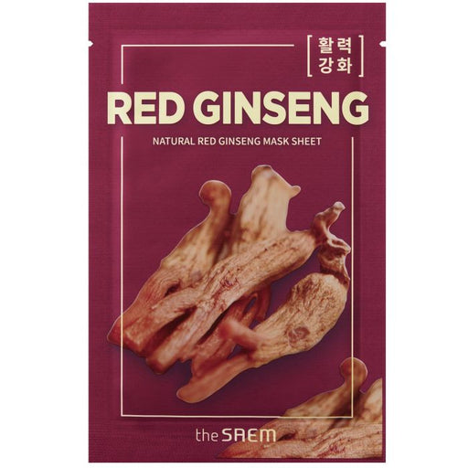 Mascarilla Facial - Natural Red Ginseng Mask Sheet 21ml - The Saem - 1