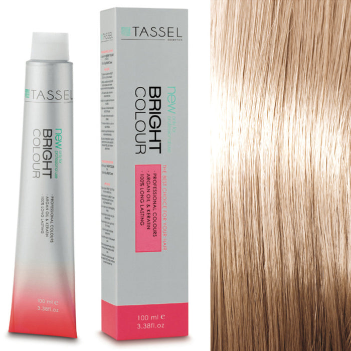 Tinte con Aceite de Argán y Queratina 100 ml - Tassel : 11.00 Rubio extraclaro natural - 1