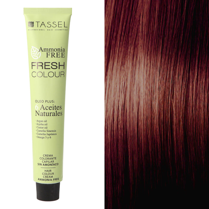 Tinte Fresh Colour sin Amoniaco 100ml - Tassel : 6.64 Rubio oscuro rojo cobre - 1