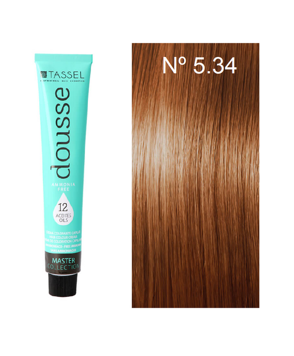 Tinte Dousse Sin Amoniaco - 29 Tonos Diferentes - 100 ml - Tassel - Tassel : 5.34 - CAST.CLARO DOR.COBRIZO - 1