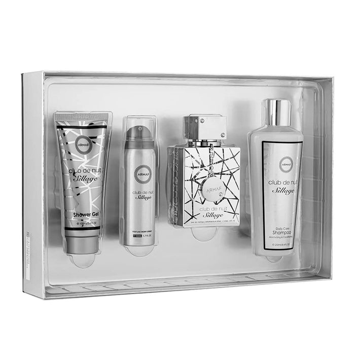 Club de Nuit Sillage M Set Edp 105 ml   Bs 50 ml   Sg 100 ml   Shampoo 250 ml - Armaf - 1