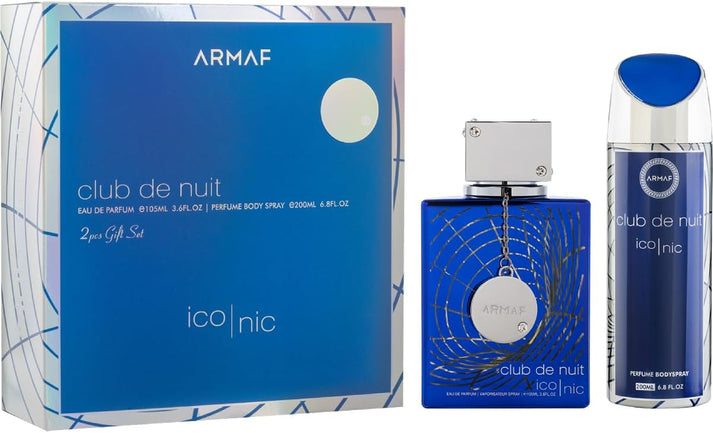 2 Pc Gift Set Club de Nuit Iconic Edp 105 ml  200 ml Body Spay - Armaf - 1