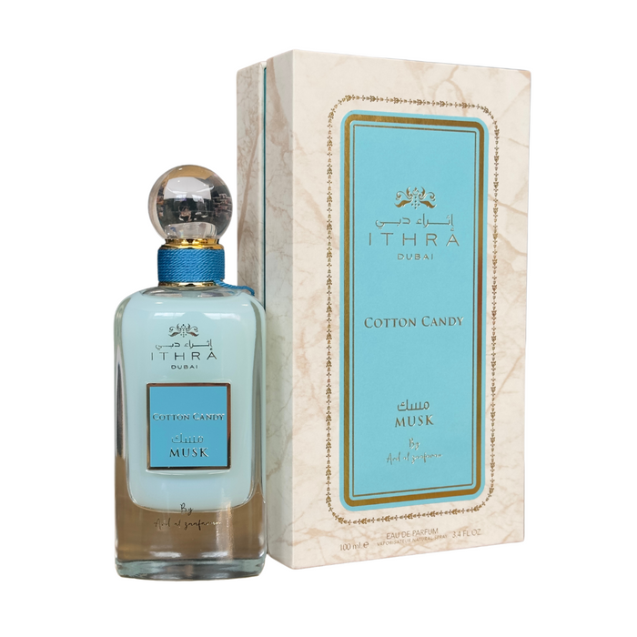 Ard  Spray Cotton Candy 100ml -ithra Dubai Musk Collection - Al Zaafaran - 1