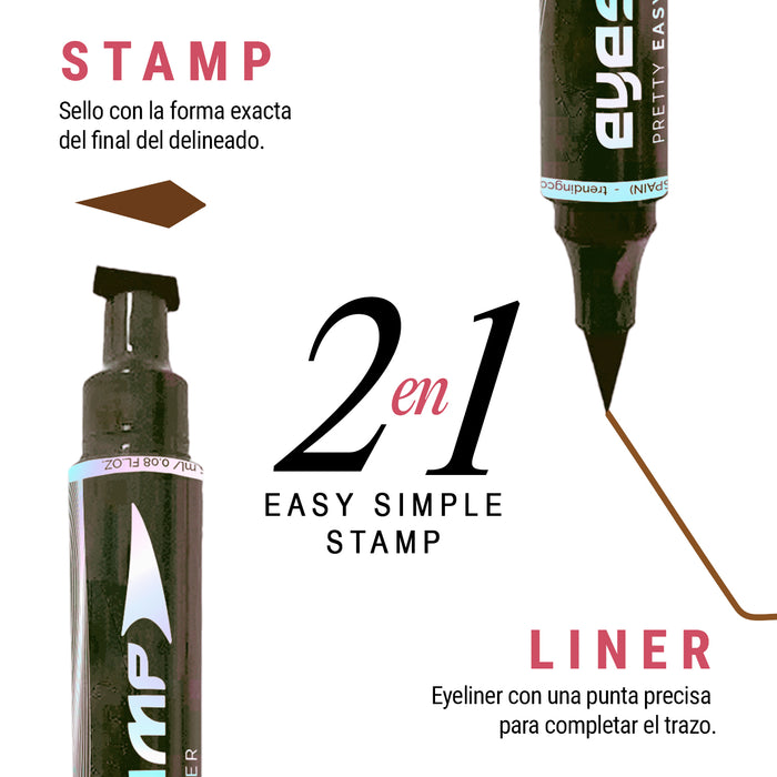 Delineador de Ojos + Sello Eyeliner Eyestamp Brown - Marrón - Trending Pro - 3