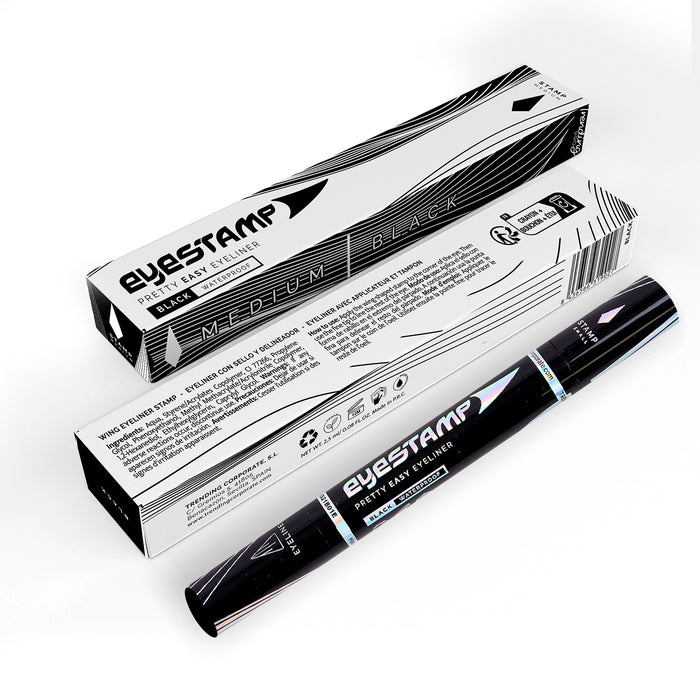 Delineador de Ojos + Sello Eyeliner  Eyestamp Black - Small - Trending Pro - 2