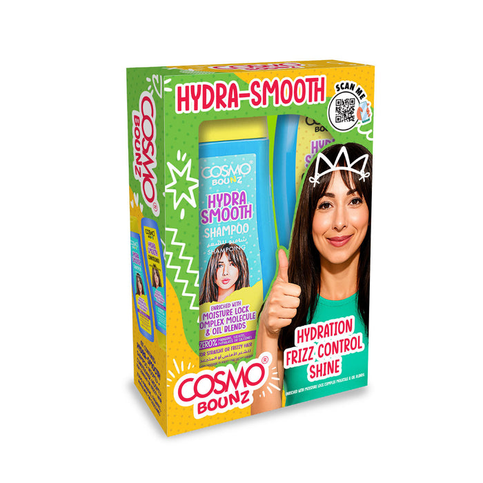 Bounz 2pcs Shampoo and  Conditioner Frizz Control 400ml - Cosmo - 1