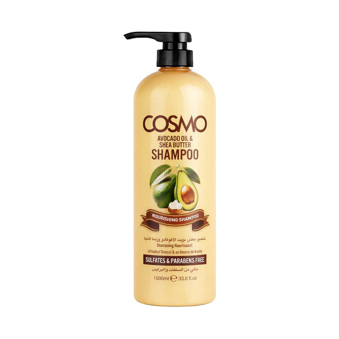 Soft and Shine Shampoo  Avocado and Shea Butter 1000ml - Cosmo - 1