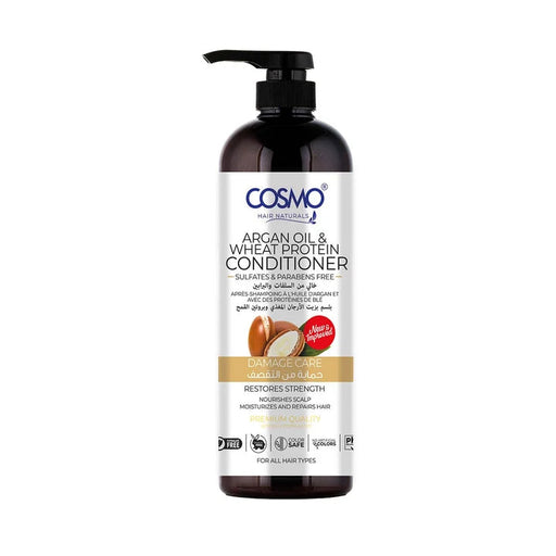 Hair Care Argan and Wheat Protein Conditioner 1000ml - Cosmo - 1