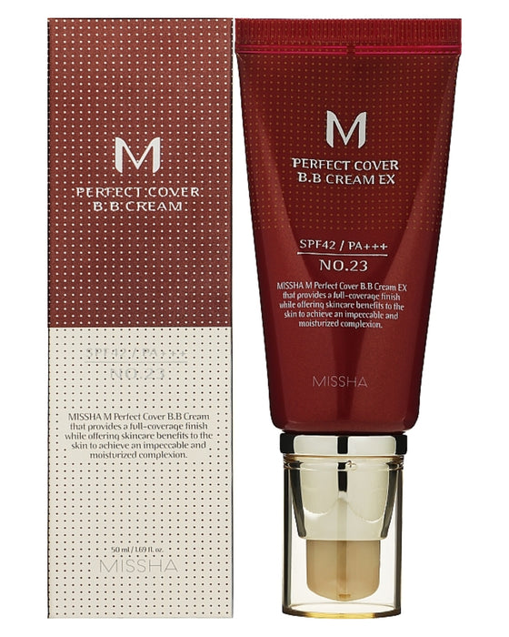 BB Cream M Perfect Cover Ex Spf42 Pa+++  50ml  - Missha : 23 - 1