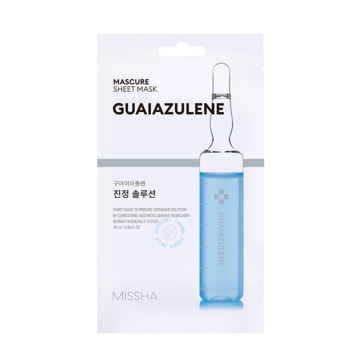 Mascarilla Facial Calmante y Regeneradora - Guaiazulene - Missha - 1