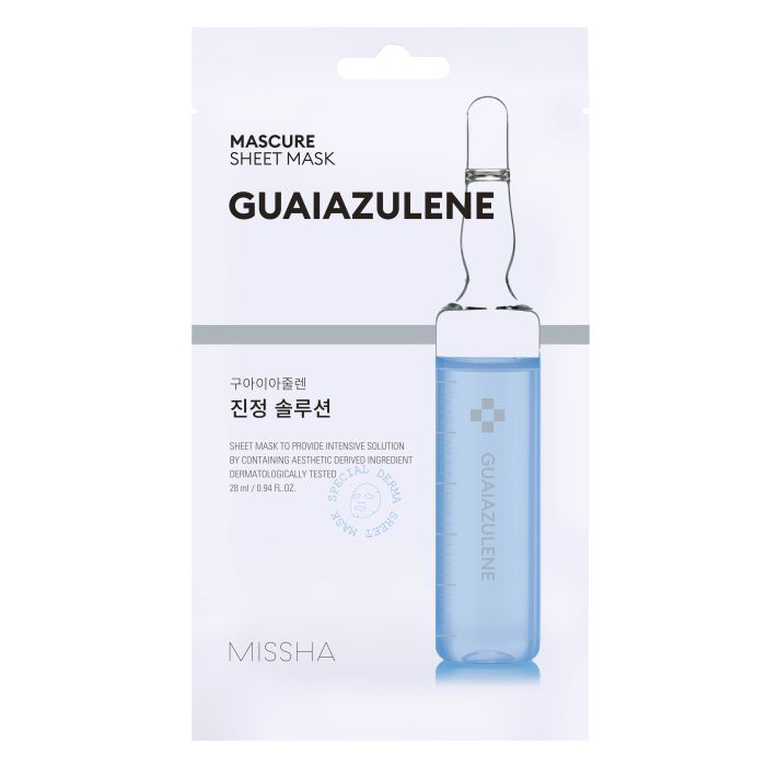 Mascarilla Facial Calmante y Regeneradora - Guaiazulene - Missha - 1