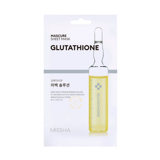 Mascarilla Facial Iluminadora Whitening Solution - Glutathione - Missha - 1