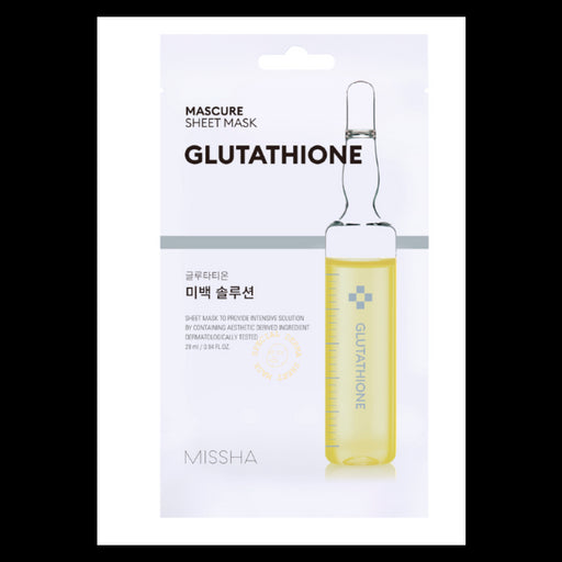 Mascarilla Facial Iluminadora Whitening Solution - Glutathione - Missha - 1