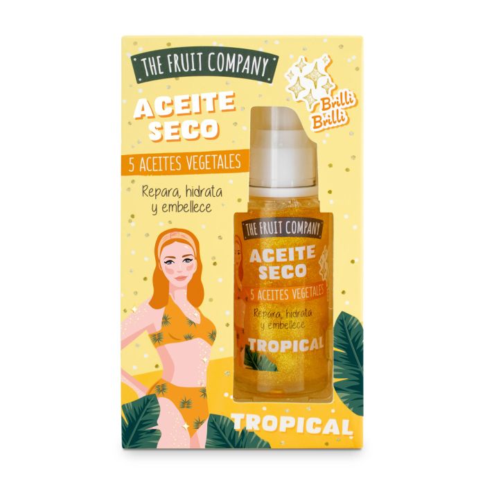 Aceite Seco - Dry Oil Glitter 40ml - The Fruit Company : Tropical - 1