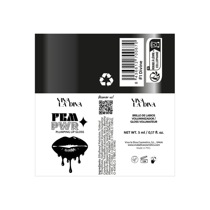 Brillos de Labios Voluminizador Fem-power - Viva la Diva : Divine - 1