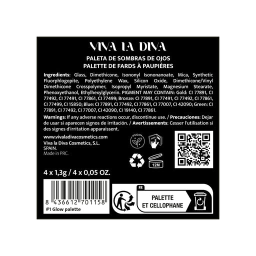 Glow Eyeshadow Paleta de Sombras - Viva la Diva - 1