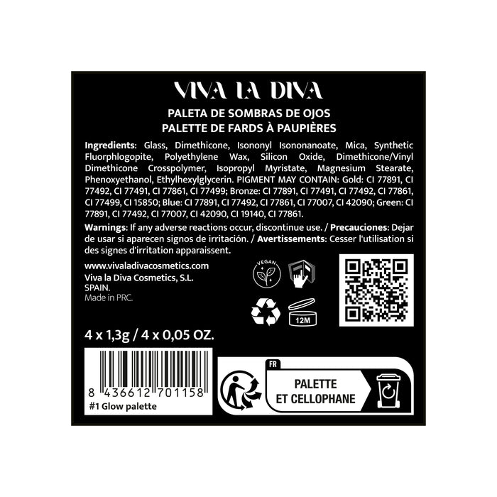 Glow Eyeshadow Paleta de Sombras - Viva la Diva - 1