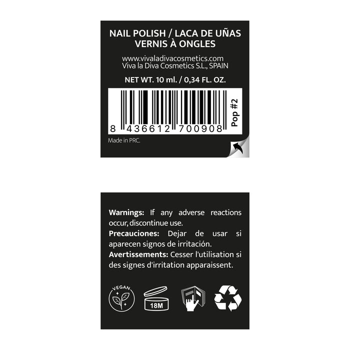 Esmalte de Uñas Hot Trends Pop - Viva la Diva : Gris - 1