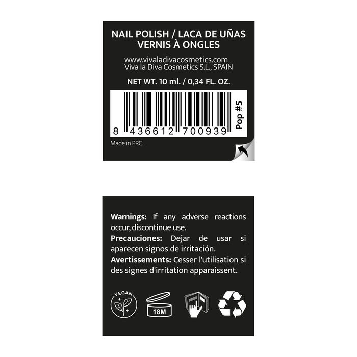 Esmalte de Uñas Hot Trends Pop - Viva la Diva : Vino - 1