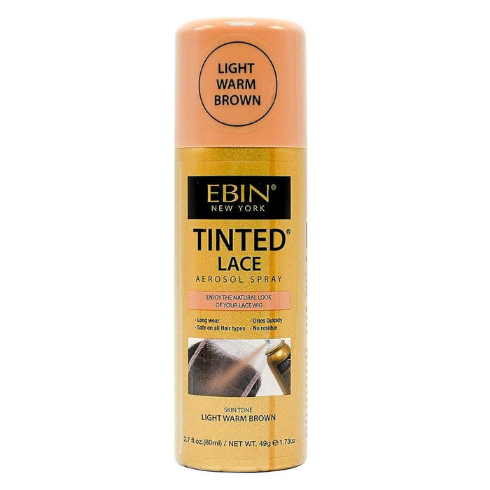 Tinted Lace Aerosol Spray 80 ml - Ebin New York : Light Warm Brown - 1