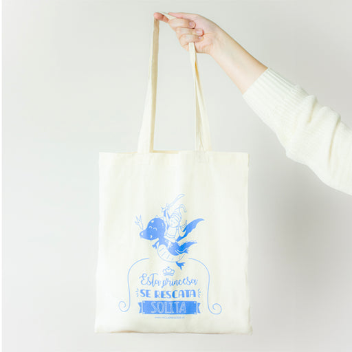 Tote Bag Princesa - Esta Princesa se rescata solita - Hola Princesa Diy - 1