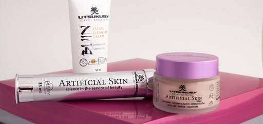 Utsukusy - Pack Artificial Kin: Crema Facial 50ml + Sérum 35ml + Limpiador Facial Bijin 50ml - Utsukusy - 2