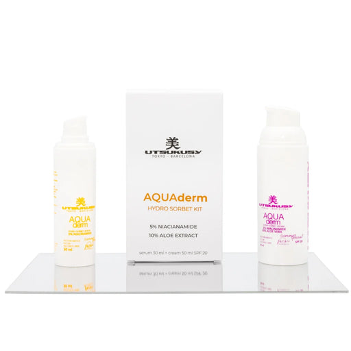 Set Aqua Derm Crema 50ml + Serum Fluido 30ml - Utsukusy - 1