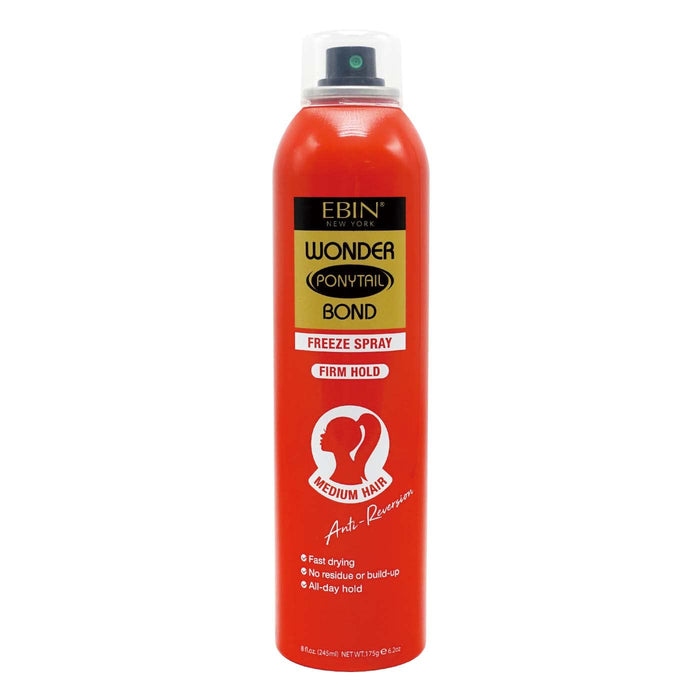 Spray Fijador Wonder Ponytail Bond Freeze 245ml - Ebin New York : Firm Hold Medium Hair - 1