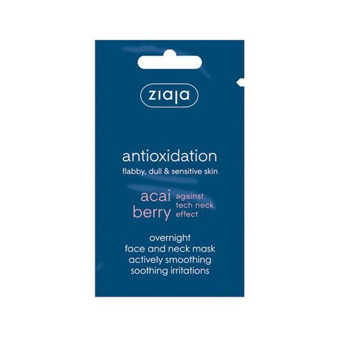 Mascarilla Nocturna Cremosa y Gruesa para Rostro y Cuello - Acai Berry - Ziaja - 1