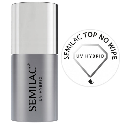 Top Coat No Wipe 11ml - Uv Hybrid - Semilac - 1