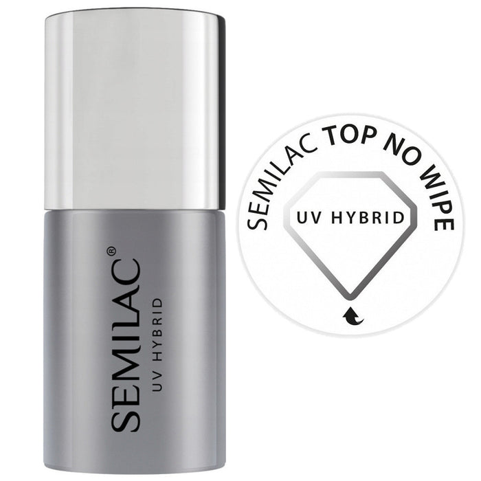 Top Coat No Wipe 11ml - Uv Hybrid - Semilac - 1