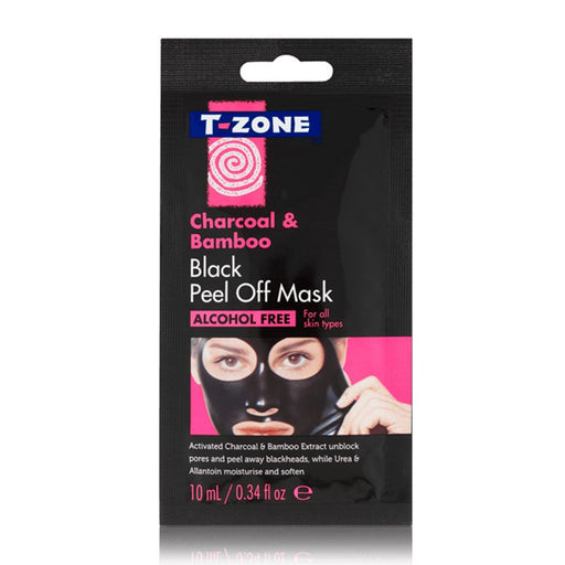 Mascarilla Facial Negra Exfoliante 10 ml - Charcoal & Bamboo - T-zone - 1
