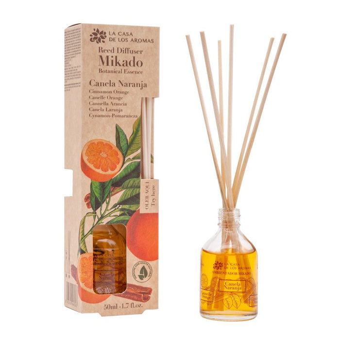 Mikado Botanical Canela Naranja 50ml - La Casa de los Aromas - 1