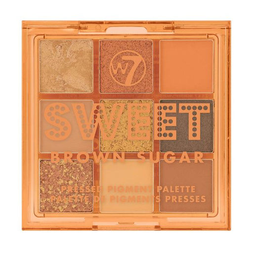 Sweet Pressed Pigment Palettes Paleta de Sombras - W7: Sweet Brown - 1