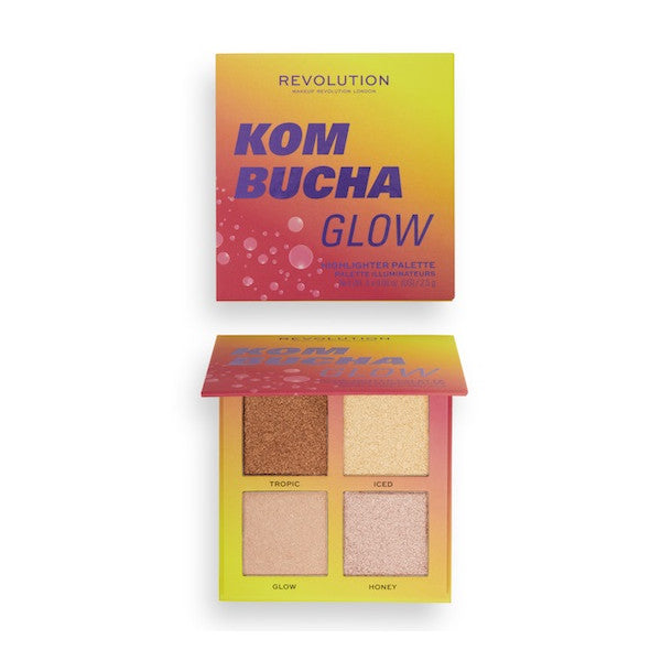 Paleta de Iluminadores Kombucha Glow Hot Shot: 4 Sombras - Make Up Revolution - 2