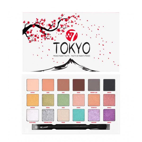 Tokyo Paleta de Pigmentos Prensados - W7 - 1
