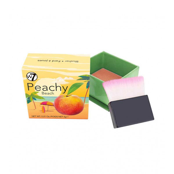 The Boxed Blusher Colorete - W7: Peachy Beach - 4