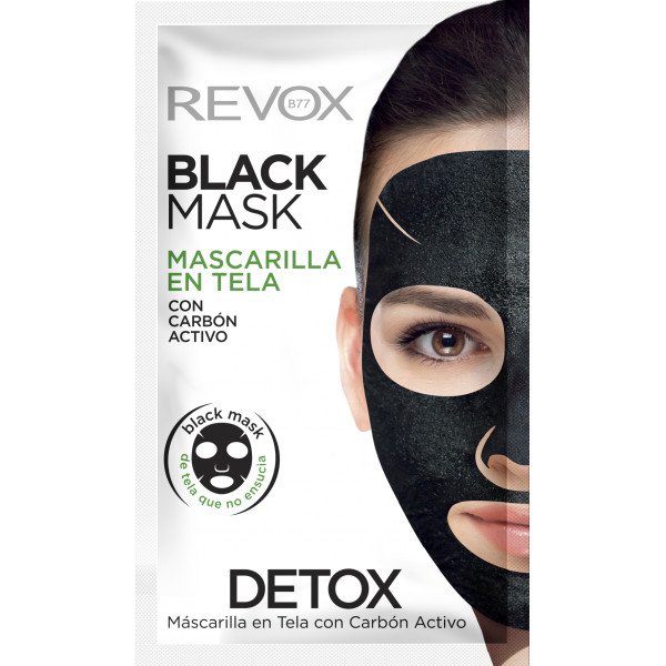 Black Mask Mascarilla en Tela con Carbón Activo: 1 Unidad - Revox - 1