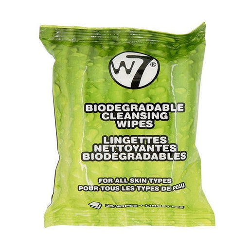Pack de Toallitas Desmaquillantes Biodegradables: 2 X 25 Toallitas - W7 - 1
