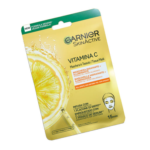 Skin Active Vitamina C Mascarilla Facial de Tejido: 28 gr - Garnier - 1