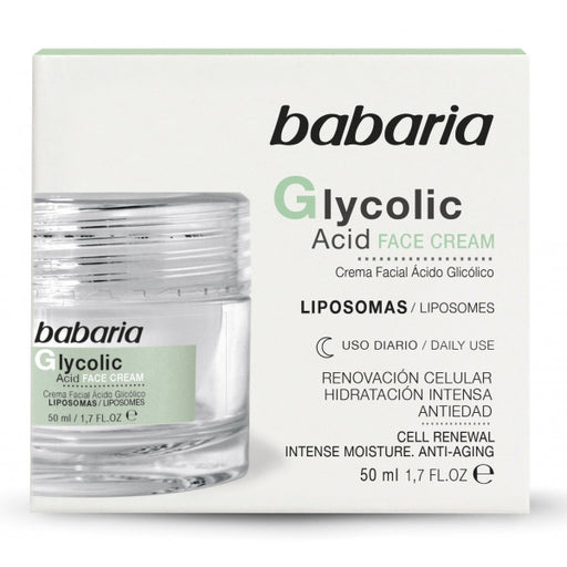 Crema Facial de Noche Glycolic Acid: 50 ml - Babaria - 1