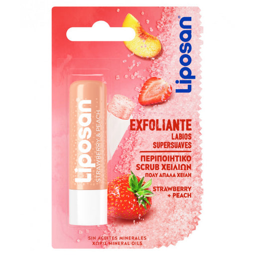 Exfoliante de Labios Fresa y Melocotón - Liposan - 1