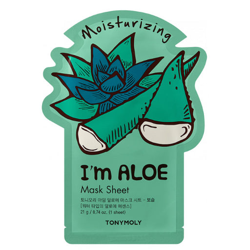 I'm Aloe Mask Sheet Moisturizing Mascarilla Facial 21 ml - Tony Moly - 1